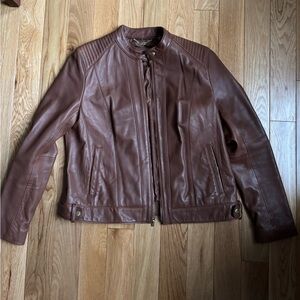 Cole Haan Leather Jacket XL